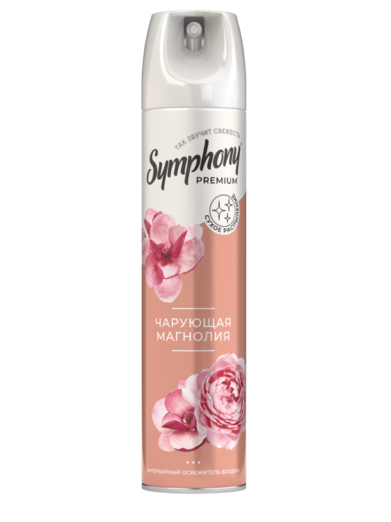 Освежитель SYMPHONY PREMIUM чарующая магнолия 300мл 1/6