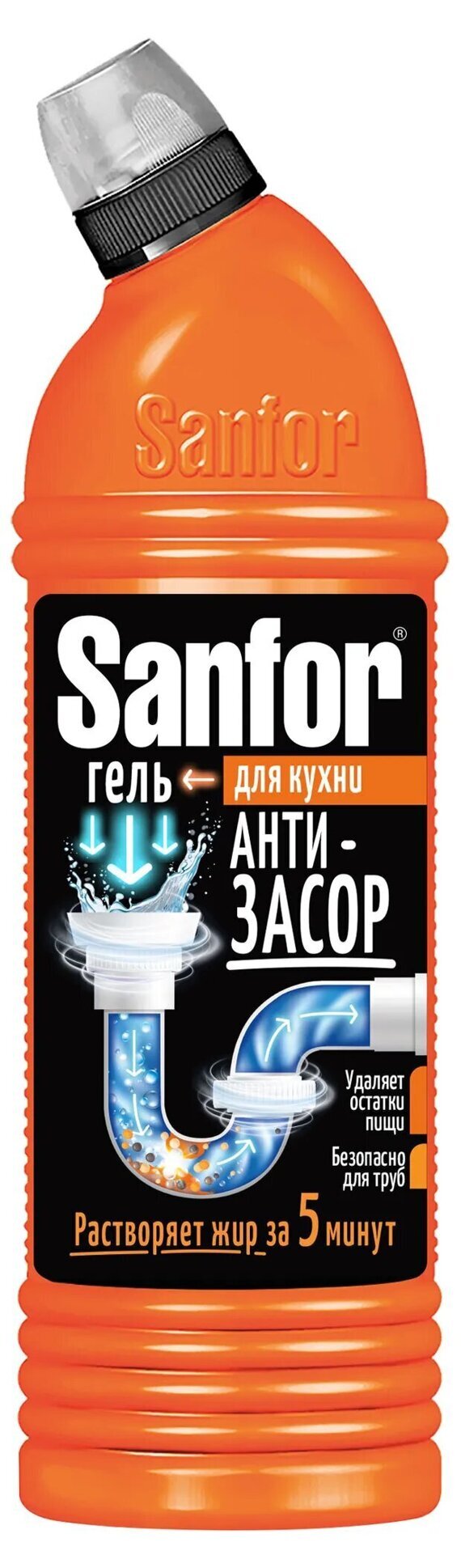 Ср-во д/чистки кан.труб Sanfor на кухне 750гр 10740 1/15 Ср-во д/чистки кан.труб Sanfor на кухне 750гр 10740 1/15