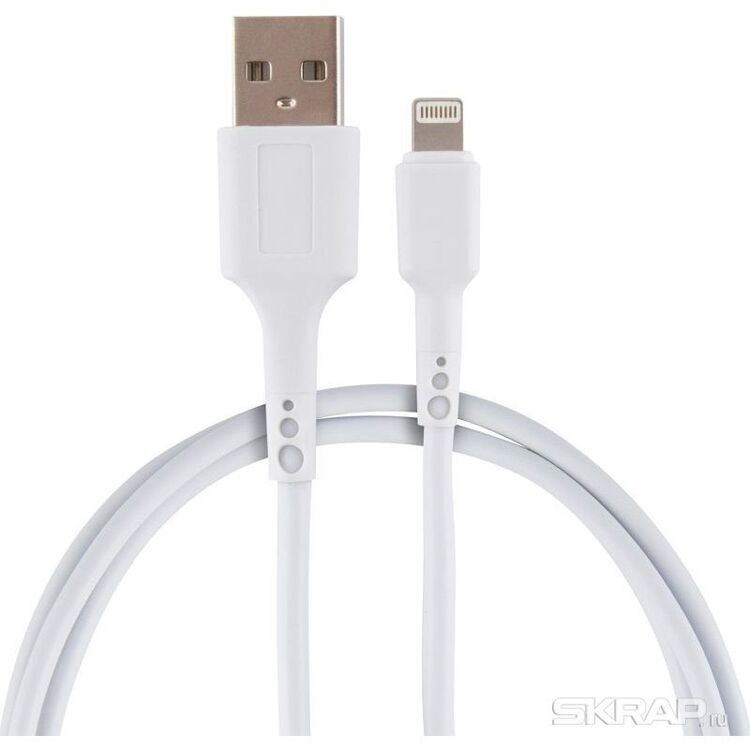 Кабель ENERGY ET-05 USB/Lightning, цвет - белый 006289 1/100
