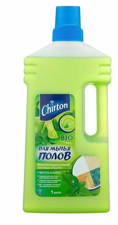 Средство д/мытья пола CHIRTON Лайм и мята 1л 1/12