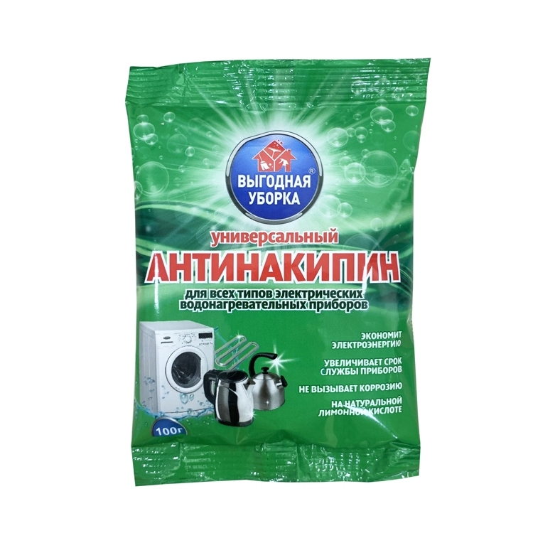 Антинакипин д/стиральных машин ВЫГОДНАЯ УБОРКА 100гр 3274 1/20