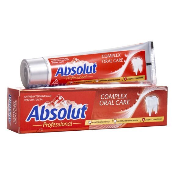 Зубная паста "ABSOLUT" Professional Complex oral care 110гр 8112 1/24 Зубная паста "ABSOLUT" Professional Complex oral care 110гр 8112 1/24