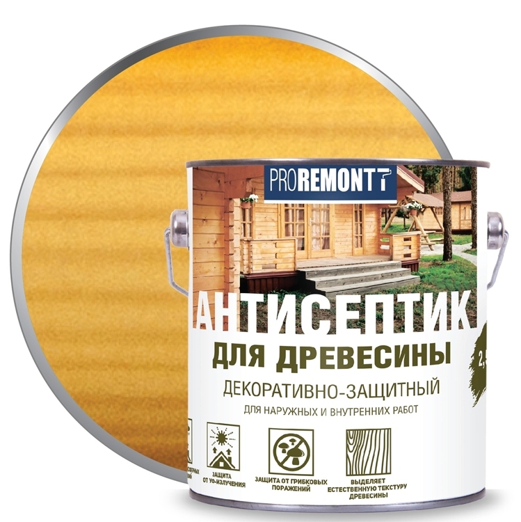 антисептик PROREMONTT деревозащитное средство орегон 2,5л 4/4