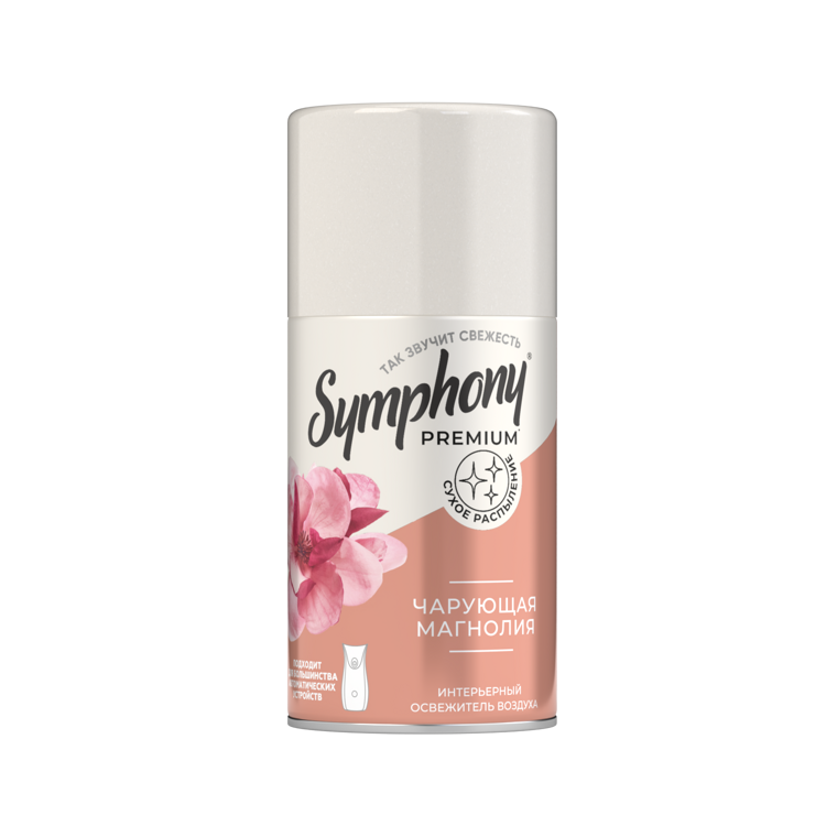Авт. освежитель воздуха SYMPHONY PREMIUM чарующая магнолия 250мл 1/12