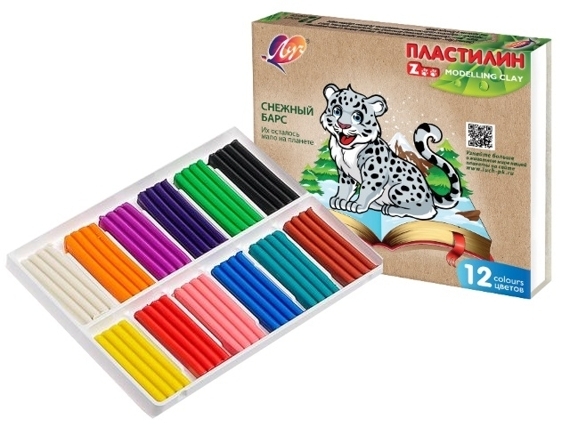 Пластилин 12цв, 180г Луч "Zoo" картонная упаковка 1/20 Пластилин 12цв, 180г Луч "Zoo" картонная упаковка 1/20