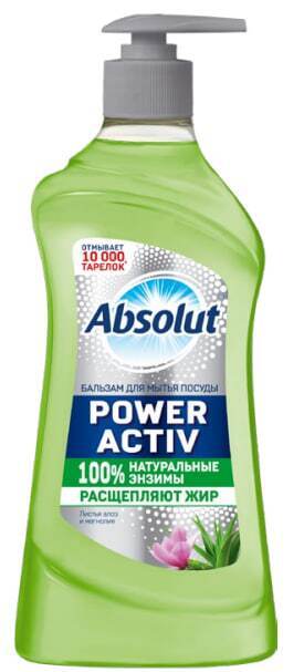 Средство д/посуды Absolut листья алоэ и магнолия, 500г (дозатор) 9120 1/12