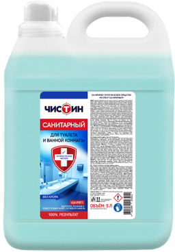 Чистящее средство ЧИСТИН САНИТАРНЫЙ д/туалета и ванной комнаты 5л 24965 1/2